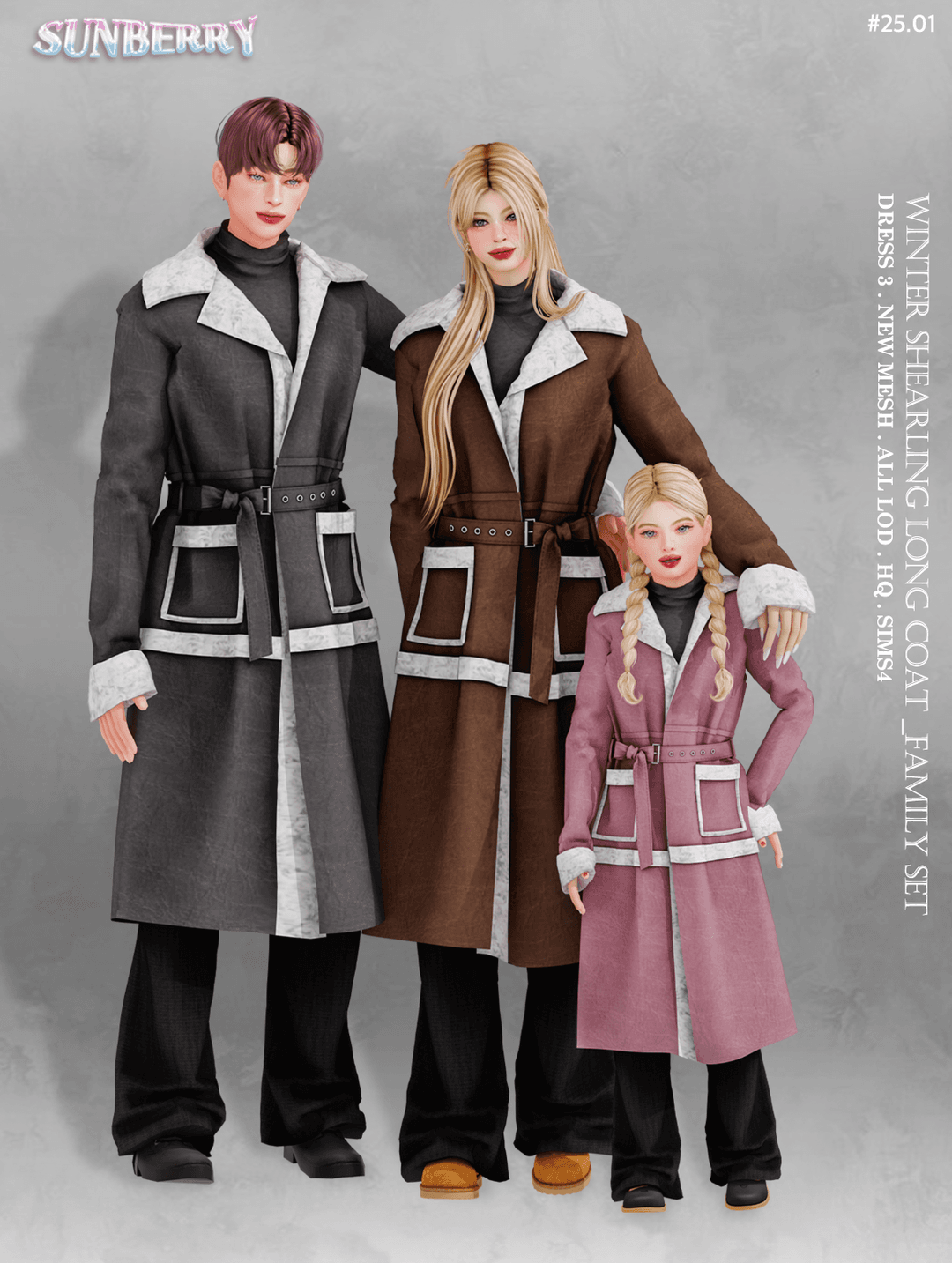 Пальто Shearling Coat Family